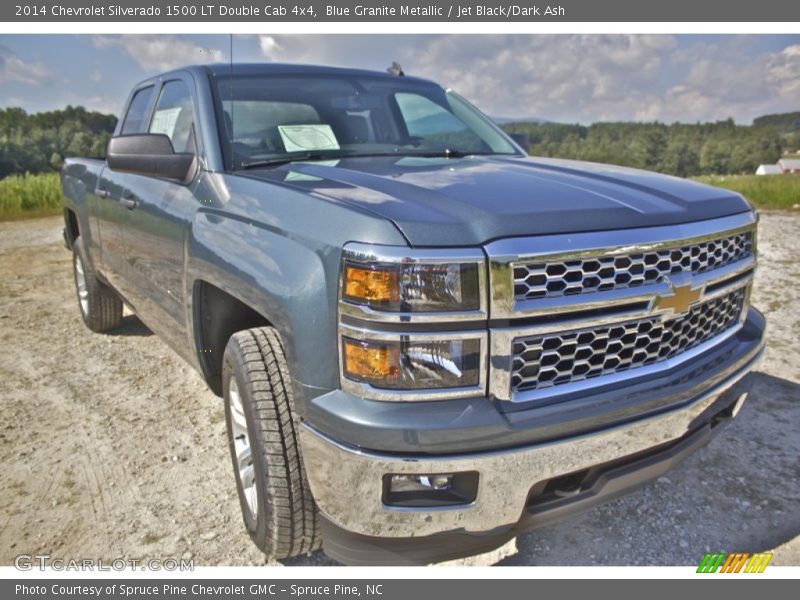 Blue Granite Metallic / Jet Black/Dark Ash 2014 Chevrolet Silverado 1500 LT Double Cab 4x4