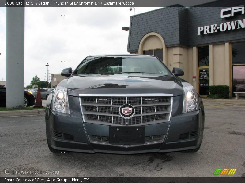 Thunder Gray Chromaflair / Cashmere/Cocoa 2008 Cadillac CTS Sedan
