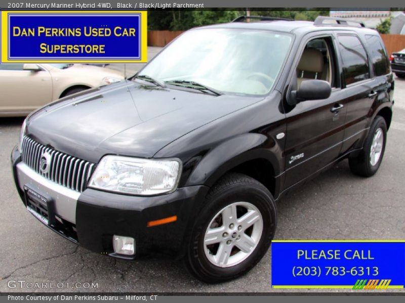 Black / Black/Light Parchment 2007 Mercury Mariner Hybrid 4WD