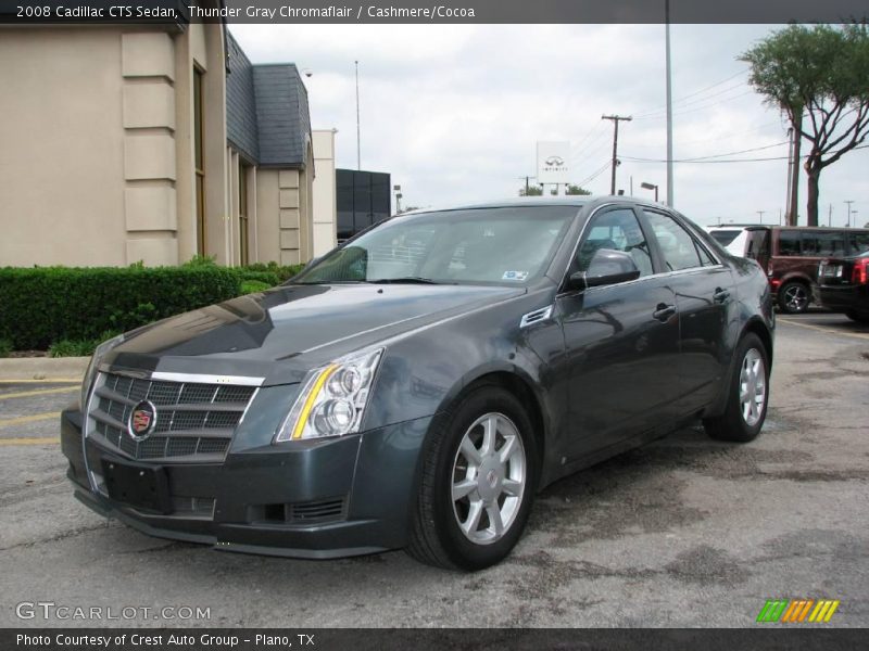 Thunder Gray Chromaflair / Cashmere/Cocoa 2008 Cadillac CTS Sedan