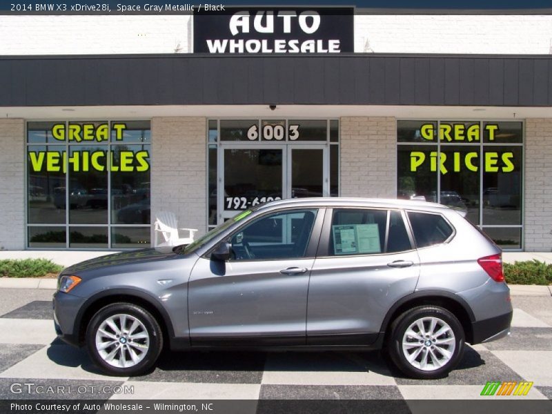 Space Gray Metallic / Black 2014 BMW X3 xDrive28i