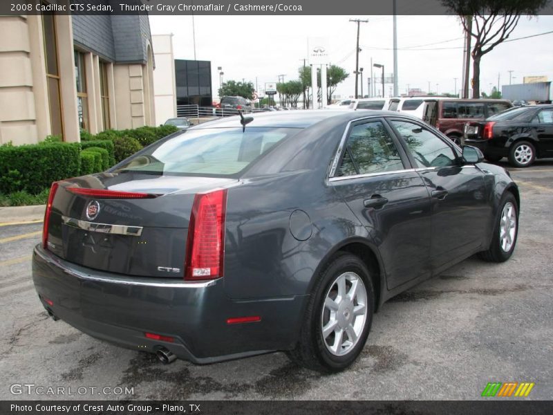 Thunder Gray Chromaflair / Cashmere/Cocoa 2008 Cadillac CTS Sedan