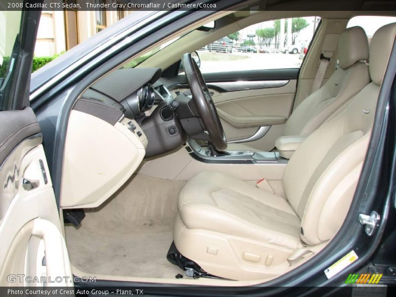 Thunder Gray Chromaflair / Cashmere/Cocoa 2008 Cadillac CTS Sedan