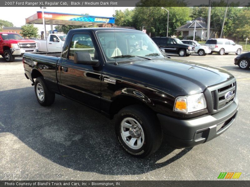 Black / Medium Dark Flint 2007 Ford Ranger XL Regular Cab