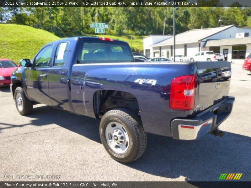 Imperial Blue Metallic / Dark Titanium 2012 Chevrolet Silverado 2500HD Work Truck Extended Cab 4x4