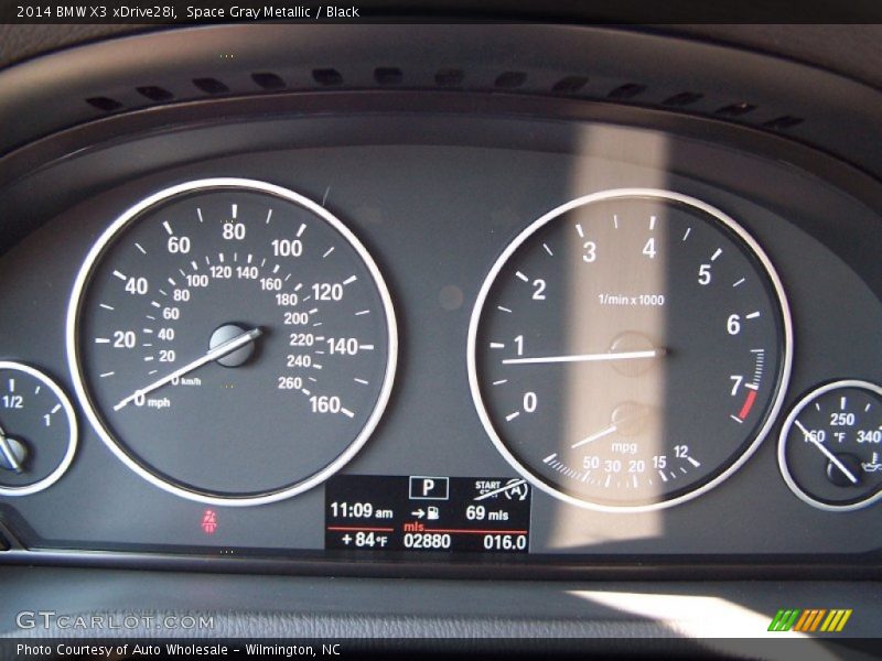 Space Gray Metallic / Black 2014 BMW X3 xDrive28i