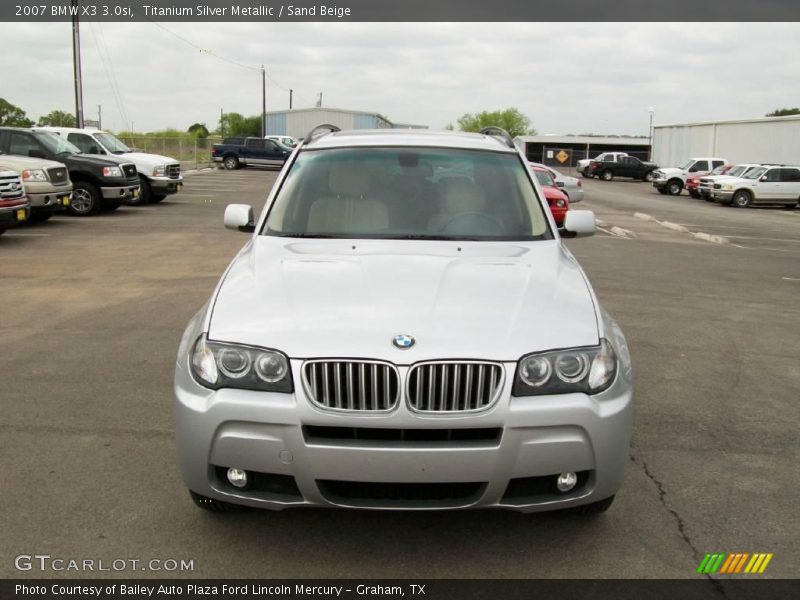 Titanium Silver Metallic / Sand Beige 2007 BMW X3 3.0si