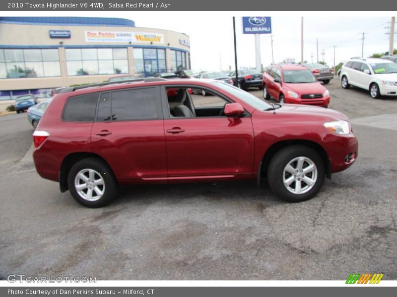 Salsa Red Pearl / Ash 2010 Toyota Highlander V6 4WD
