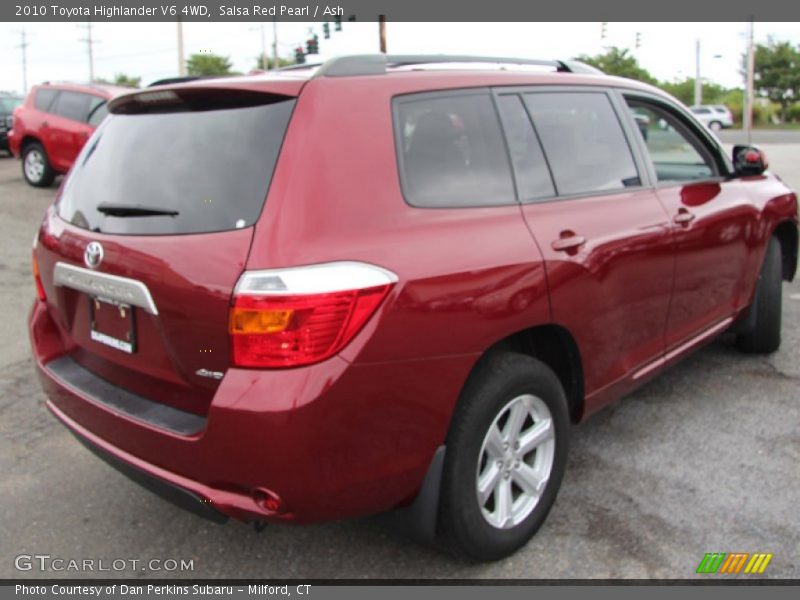 Salsa Red Pearl / Ash 2010 Toyota Highlander V6 4WD