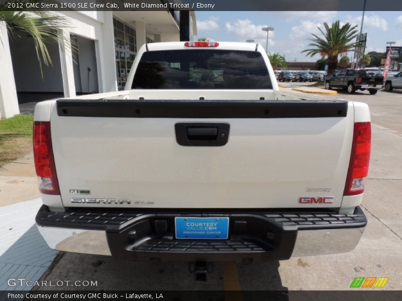 White Diamond Tricoat / Ebony 2012 GMC Sierra 1500 SLE Crew Cab