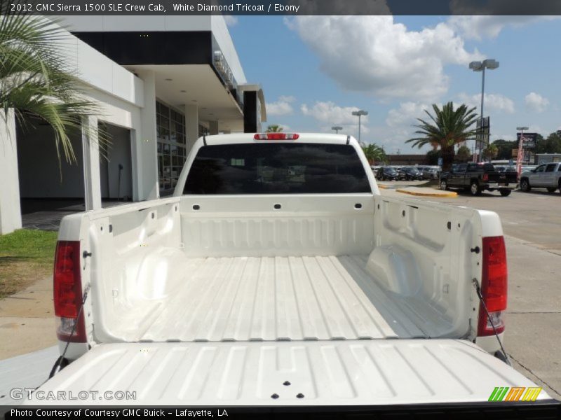 White Diamond Tricoat / Ebony 2012 GMC Sierra 1500 SLE Crew Cab