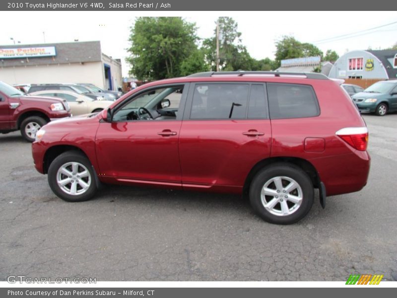 Salsa Red Pearl / Ash 2010 Toyota Highlander V6 4WD