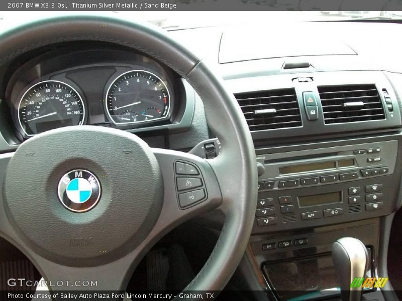 Titanium Silver Metallic / Sand Beige 2007 BMW X3 3.0si