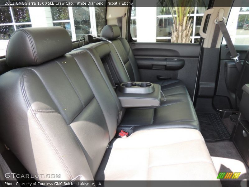 White Diamond Tricoat / Ebony 2012 GMC Sierra 1500 SLE Crew Cab