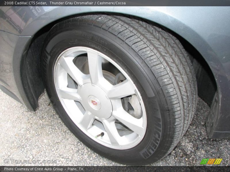 Thunder Gray Chromaflair / Cashmere/Cocoa 2008 Cadillac CTS Sedan
