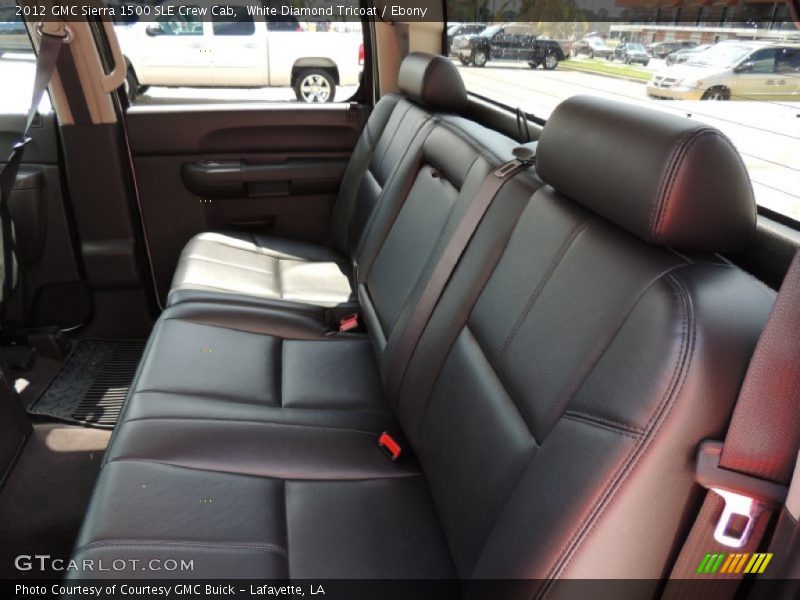 White Diamond Tricoat / Ebony 2012 GMC Sierra 1500 SLE Crew Cab
