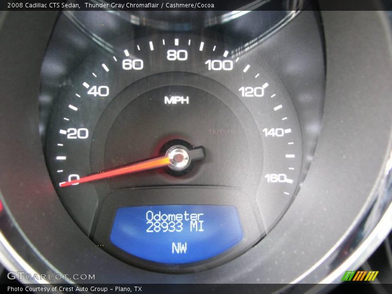 Thunder Gray Chromaflair / Cashmere/Cocoa 2008 Cadillac CTS Sedan