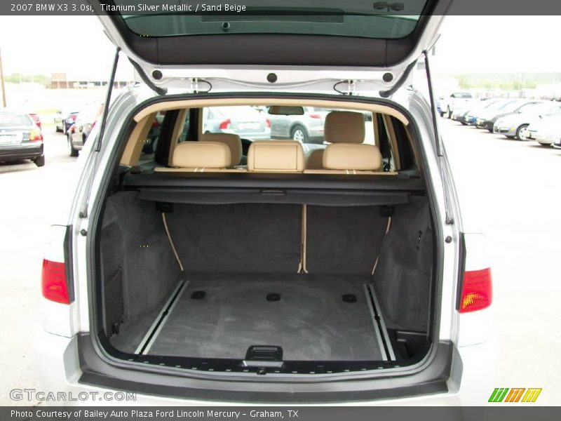 Titanium Silver Metallic / Sand Beige 2007 BMW X3 3.0si