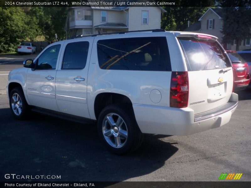 White Diamond Tricoat / Light Cashmere/Dark Cashmere 2014 Chevrolet Suburban LTZ 4x4