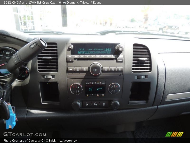 White Diamond Tricoat / Ebony 2012 GMC Sierra 1500 SLE Crew Cab