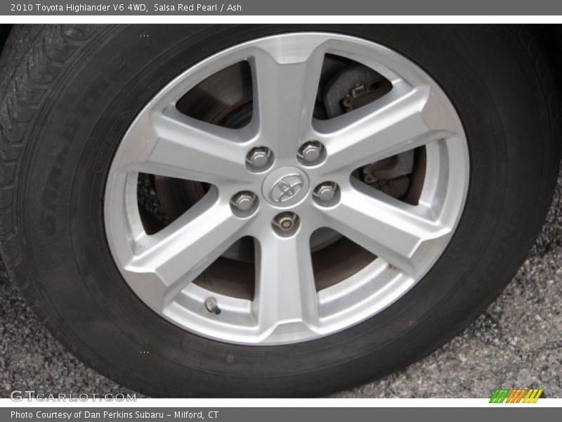 Salsa Red Pearl / Ash 2010 Toyota Highlander V6 4WD