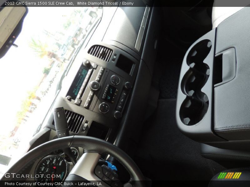 White Diamond Tricoat / Ebony 2012 GMC Sierra 1500 SLE Crew Cab