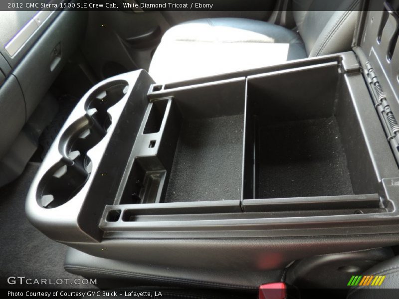 White Diamond Tricoat / Ebony 2012 GMC Sierra 1500 SLE Crew Cab