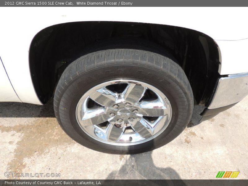 White Diamond Tricoat / Ebony 2012 GMC Sierra 1500 SLE Crew Cab