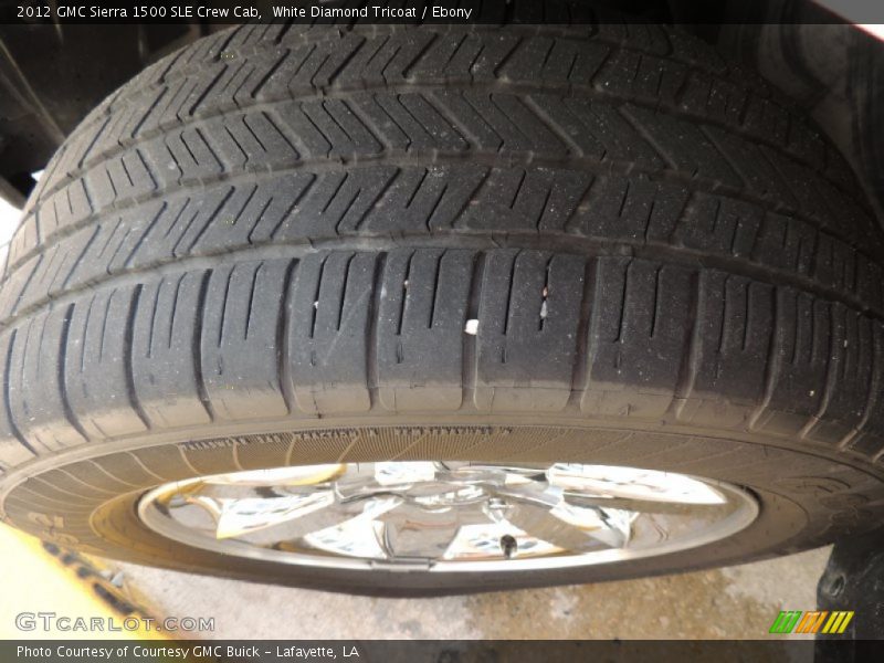 White Diamond Tricoat / Ebony 2012 GMC Sierra 1500 SLE Crew Cab