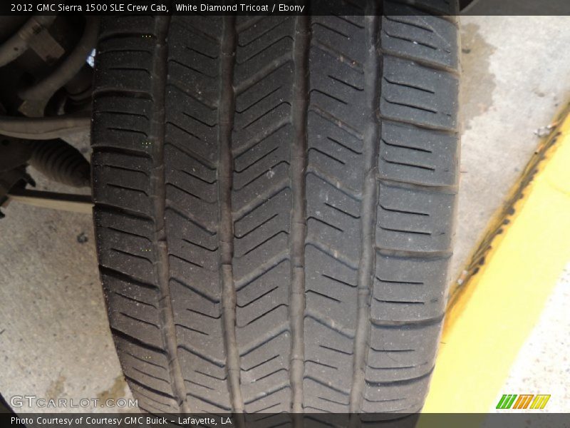 White Diamond Tricoat / Ebony 2012 GMC Sierra 1500 SLE Crew Cab