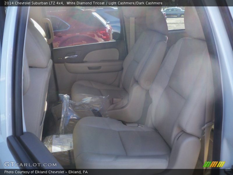 White Diamond Tricoat / Light Cashmere/Dark Cashmere 2014 Chevrolet Suburban LTZ 4x4