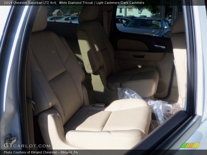 White Diamond Tricoat / Light Cashmere/Dark Cashmere 2014 Chevrolet Suburban LTZ 4x4