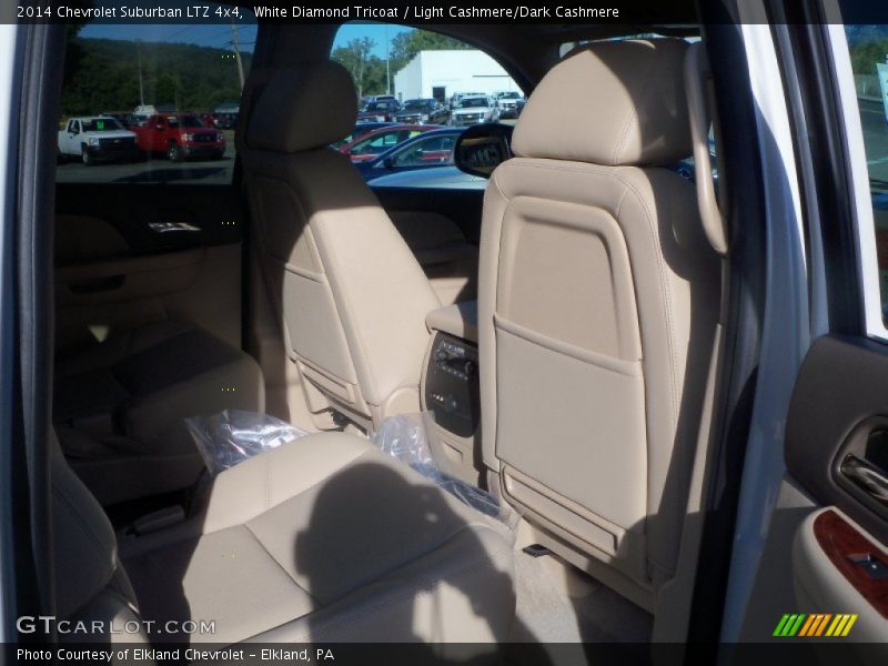 White Diamond Tricoat / Light Cashmere/Dark Cashmere 2014 Chevrolet Suburban LTZ 4x4