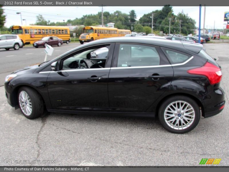 Black / Charcoal Black 2012 Ford Focus SEL 5-Door