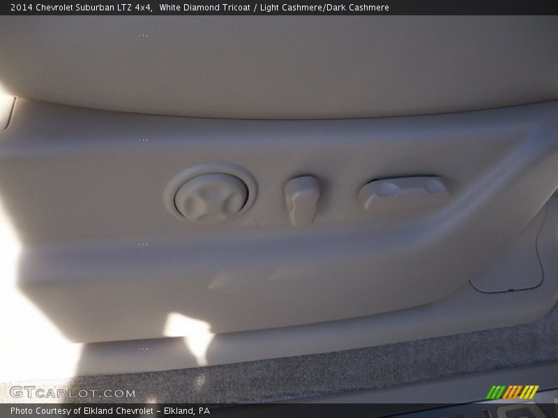 White Diamond Tricoat / Light Cashmere/Dark Cashmere 2014 Chevrolet Suburban LTZ 4x4