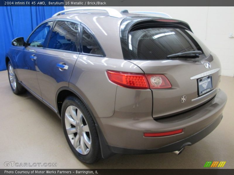 Beryllium 16 Metallic / Brick/Black 2004 Infiniti FX 45 AWD