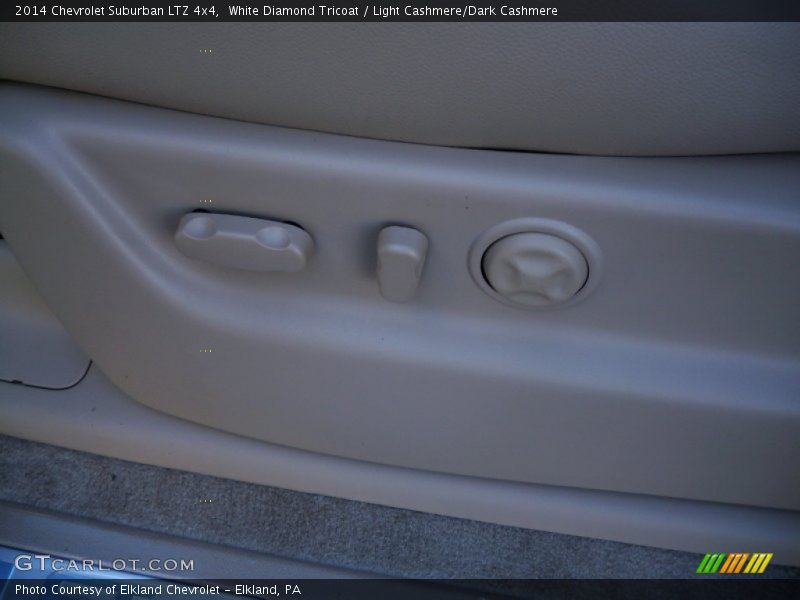 White Diamond Tricoat / Light Cashmere/Dark Cashmere 2014 Chevrolet Suburban LTZ 4x4