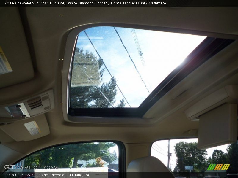 White Diamond Tricoat / Light Cashmere/Dark Cashmere 2014 Chevrolet Suburban LTZ 4x4