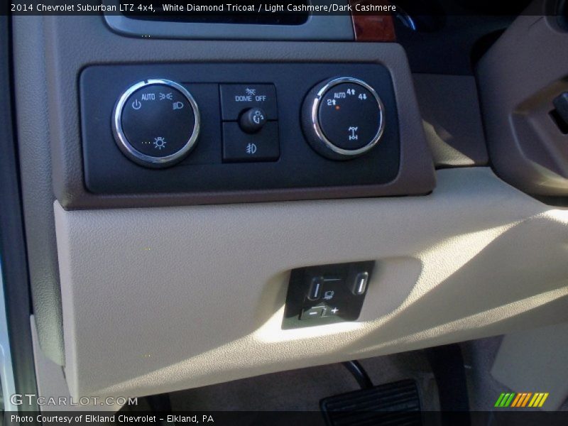 White Diamond Tricoat / Light Cashmere/Dark Cashmere 2014 Chevrolet Suburban LTZ 4x4