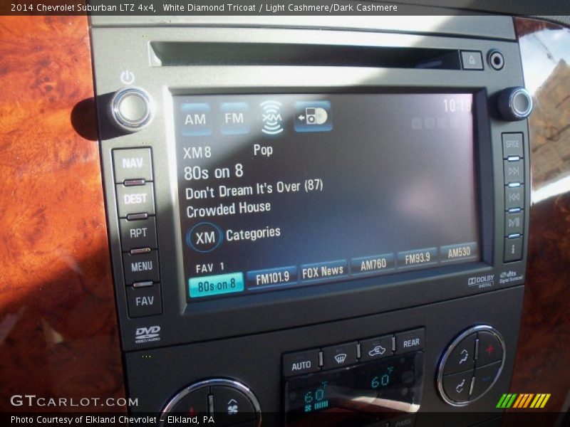 White Diamond Tricoat / Light Cashmere/Dark Cashmere 2014 Chevrolet Suburban LTZ 4x4