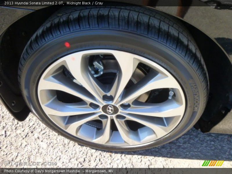 Midnight Black / Gray 2013 Hyundai Sonata Limited 2.0T
