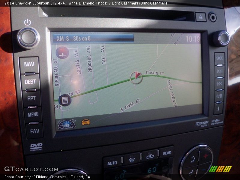 White Diamond Tricoat / Light Cashmere/Dark Cashmere 2014 Chevrolet Suburban LTZ 4x4