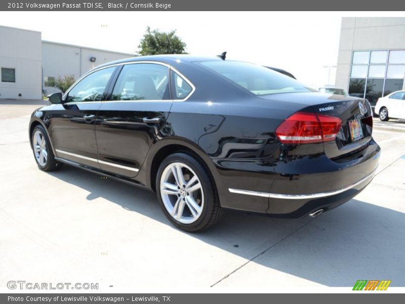 Black / Cornsilk Beige 2012 Volkswagen Passat TDI SE