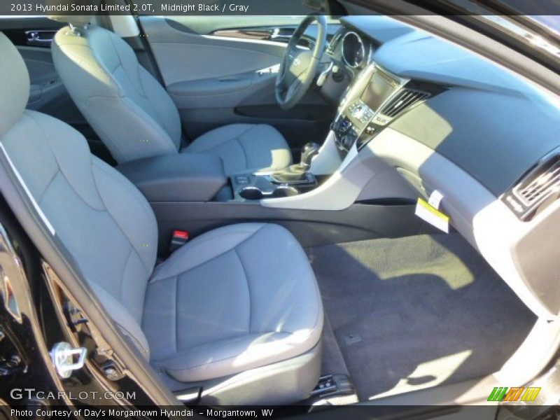 Midnight Black / Gray 2013 Hyundai Sonata Limited 2.0T