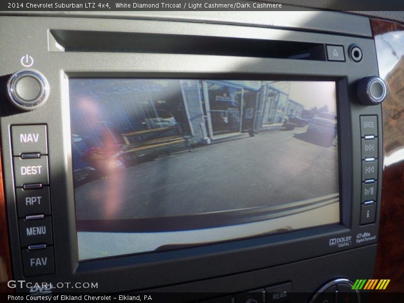 White Diamond Tricoat / Light Cashmere/Dark Cashmere 2014 Chevrolet Suburban LTZ 4x4