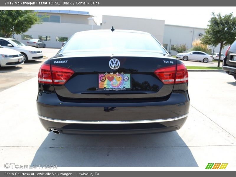 Black / Cornsilk Beige 2012 Volkswagen Passat TDI SE