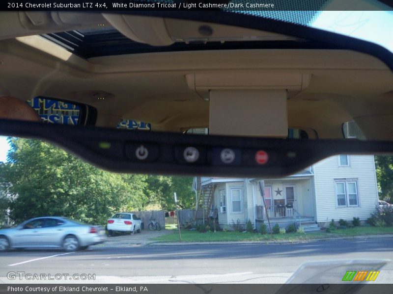 White Diamond Tricoat / Light Cashmere/Dark Cashmere 2014 Chevrolet Suburban LTZ 4x4