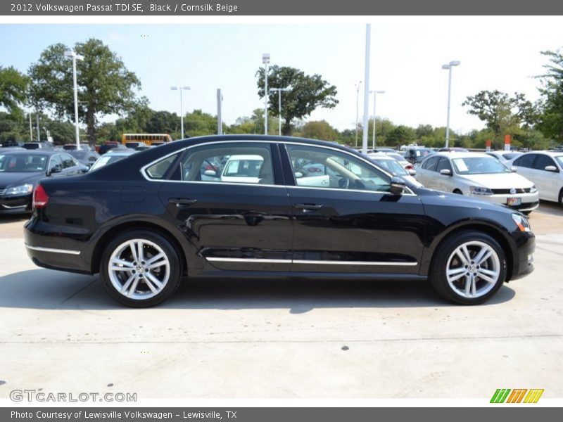 Black / Cornsilk Beige 2012 Volkswagen Passat TDI SE