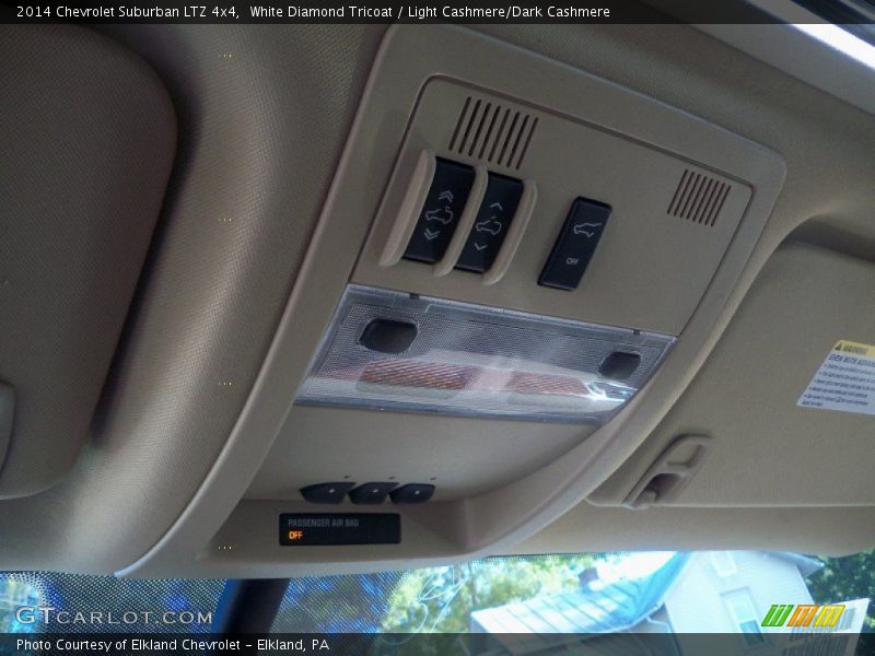 White Diamond Tricoat / Light Cashmere/Dark Cashmere 2014 Chevrolet Suburban LTZ 4x4