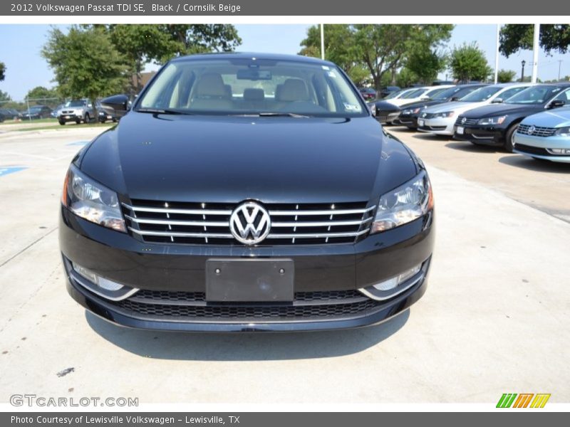 Black / Cornsilk Beige 2012 Volkswagen Passat TDI SE